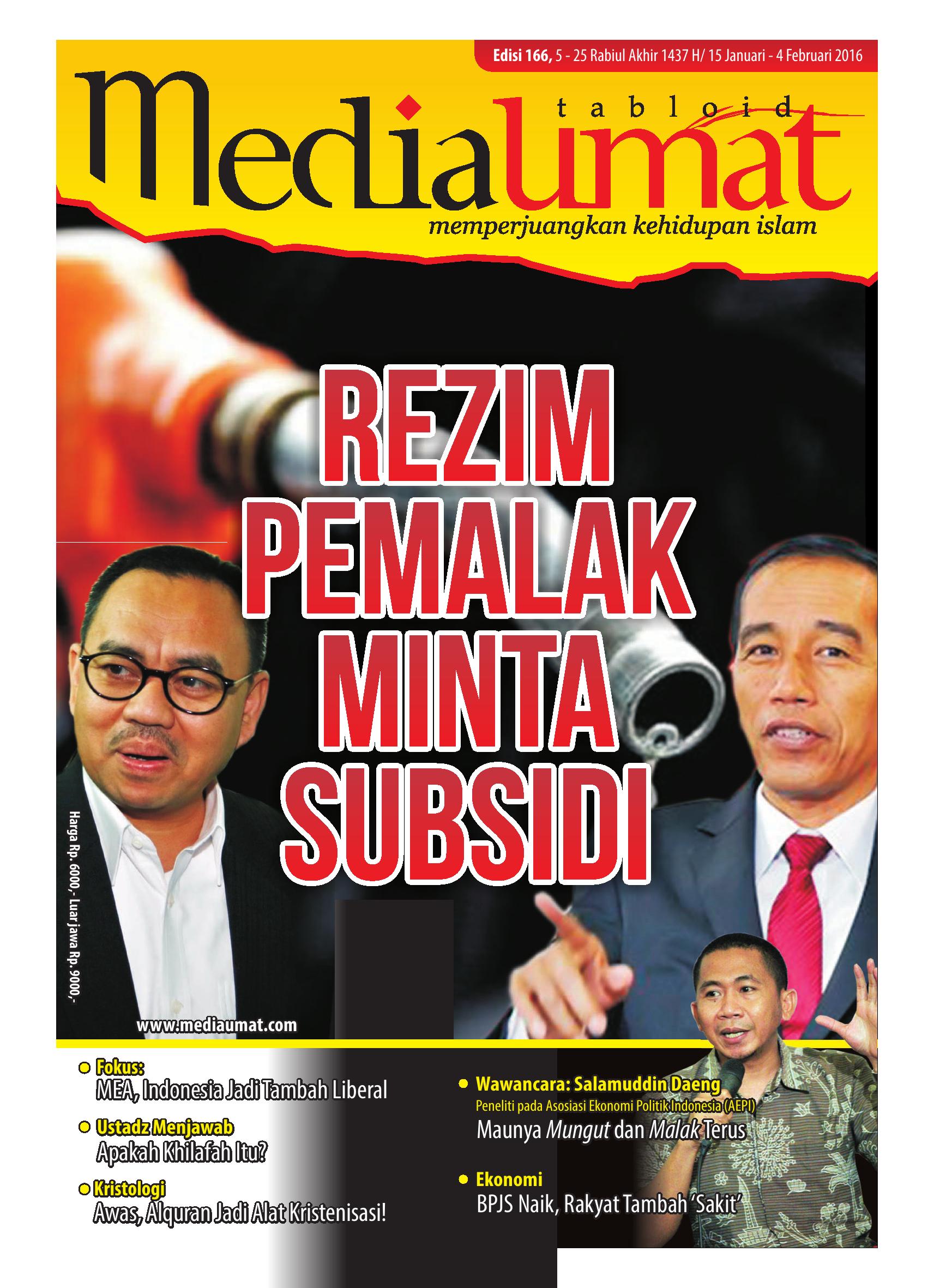  Media Umat Edisi 166: Rezim Pemalak Minta Subsidi