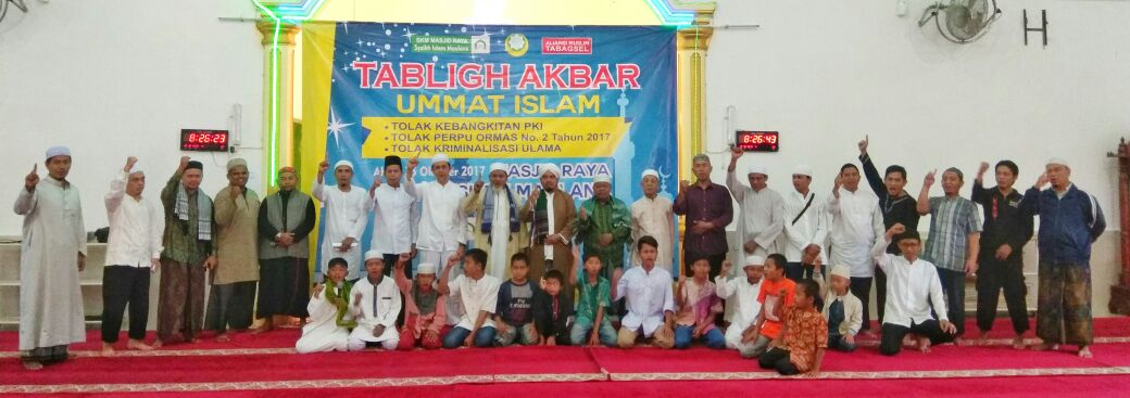 Tabligh Akbar di Masjid Raya Syeikh Islam Maulana Padangsidimpuan: Tolak Perppu Ormas