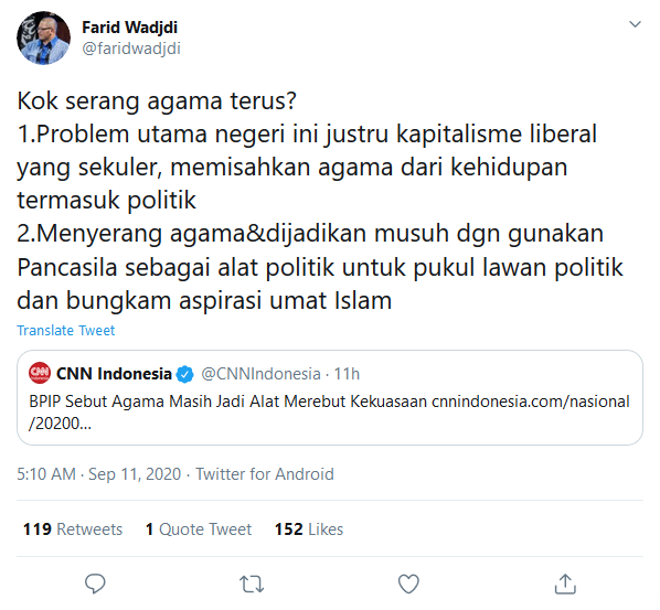  BPIP Serang Agama Lagi ?