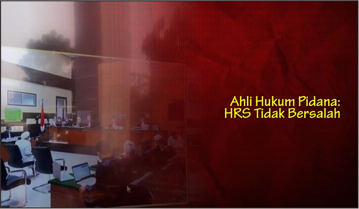  Ahli Hukum Pidana: HRS Tidak Bersalah