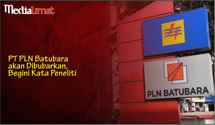  PT PLN Batubara akan Dibubarkan, Begini Kata Peneliti