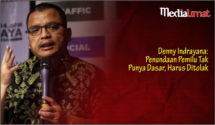  Denny Indrayana: Penundaan Pemilu Tak Punya Dasar, Harus Ditolak