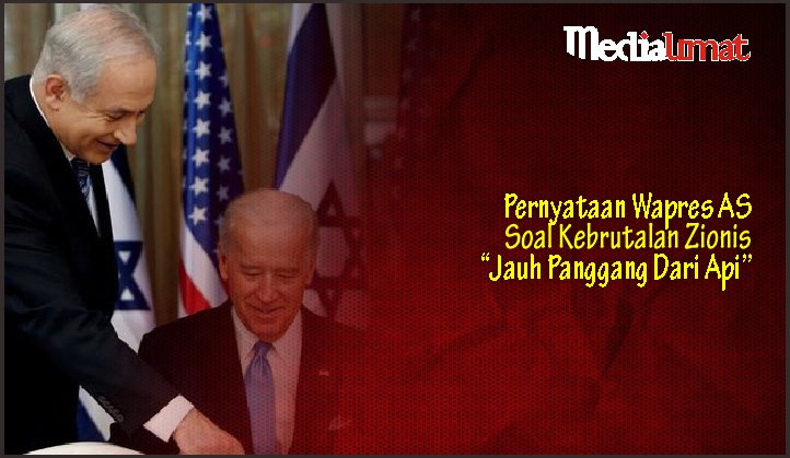  Pernyataan Wapres AS Soal Kebrutalan Zionis “Jauh Panggang Dari Api”