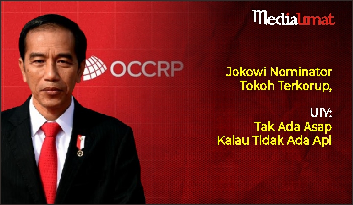  Jokowi Nominator Tokoh Terkorup, UIY: Tak Ada Asap Kalau Tidak Ada Api