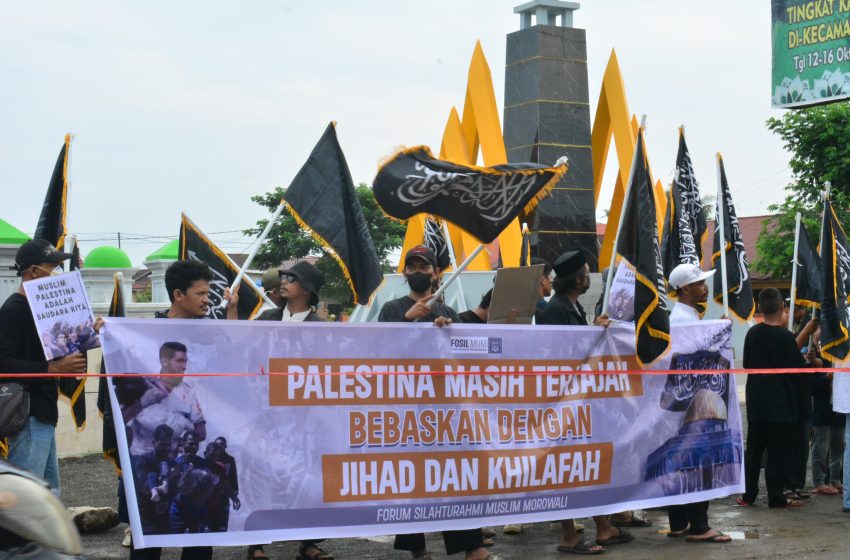 Ratusan Warga Bahodopi Ramaikan Pawai Akbar Bela Palestina