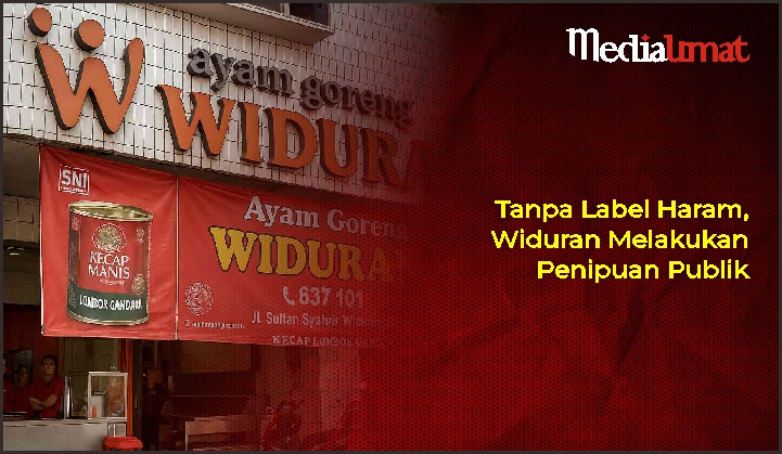  Tanpa Label Haram, Widuran Melakukan Penipuan Publik
