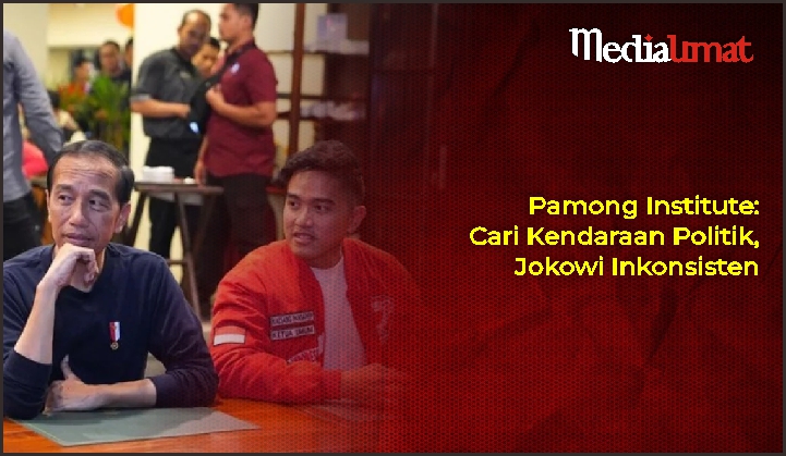  Pamong Institute: Cari Kendaraan Politik, Jokowi Inkonsisten  