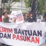 Aksi bela Palestina di Kedubes Mesir Jakarta 4