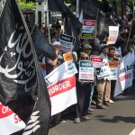 Aksi bela palestina di kedubes mesir (4)