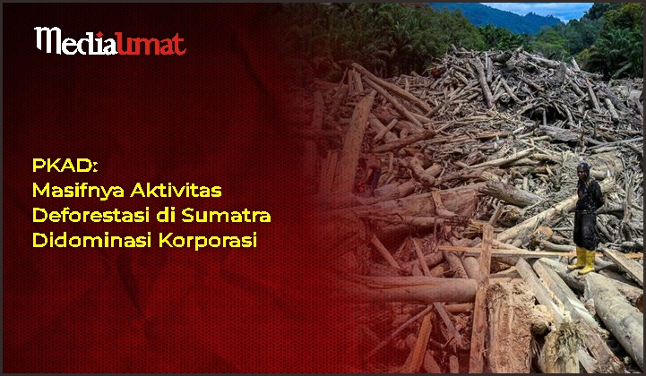  PKAD: Masifnya Aktivitas Deforestasi di Sumatra Didominasi Korporasi