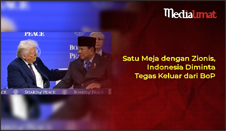  Satu Meja dengan Zionis, Indonesia Diminta Tegas Keluar dari BoP