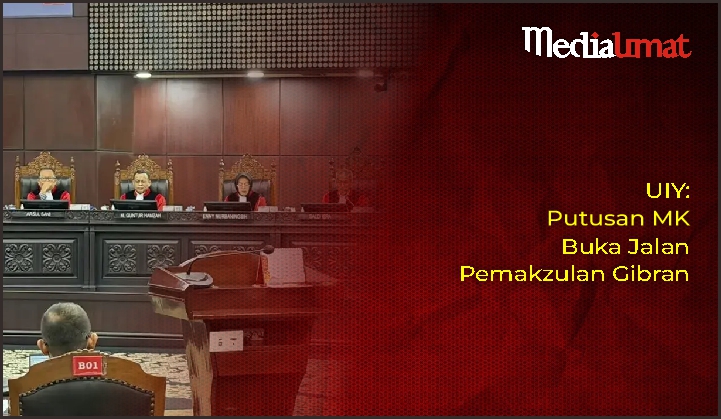  UIY: Putusan MK Buka Jalan Pemakzulan Gibran
